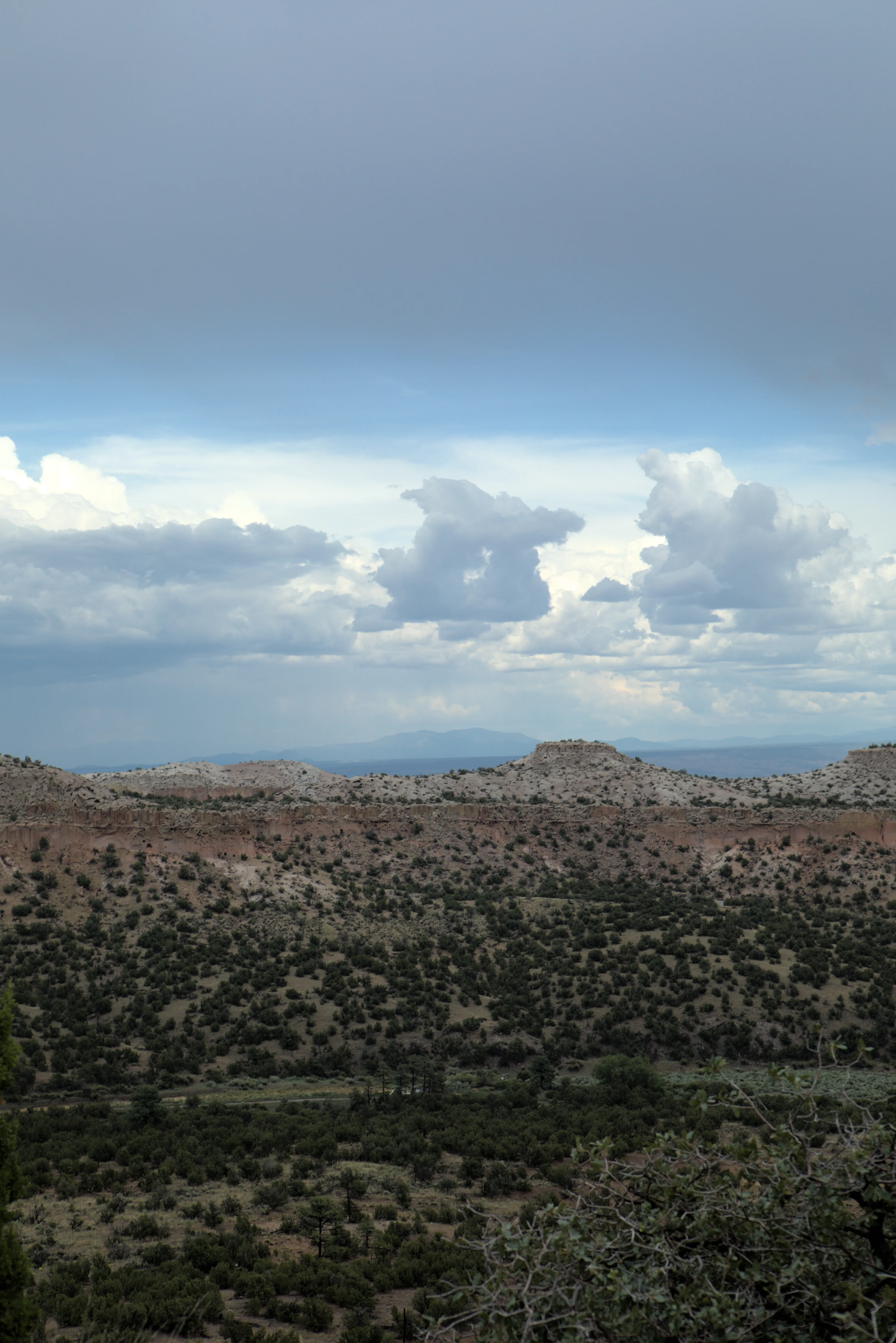 View of the San Jaun Mountains north of Los Alamos