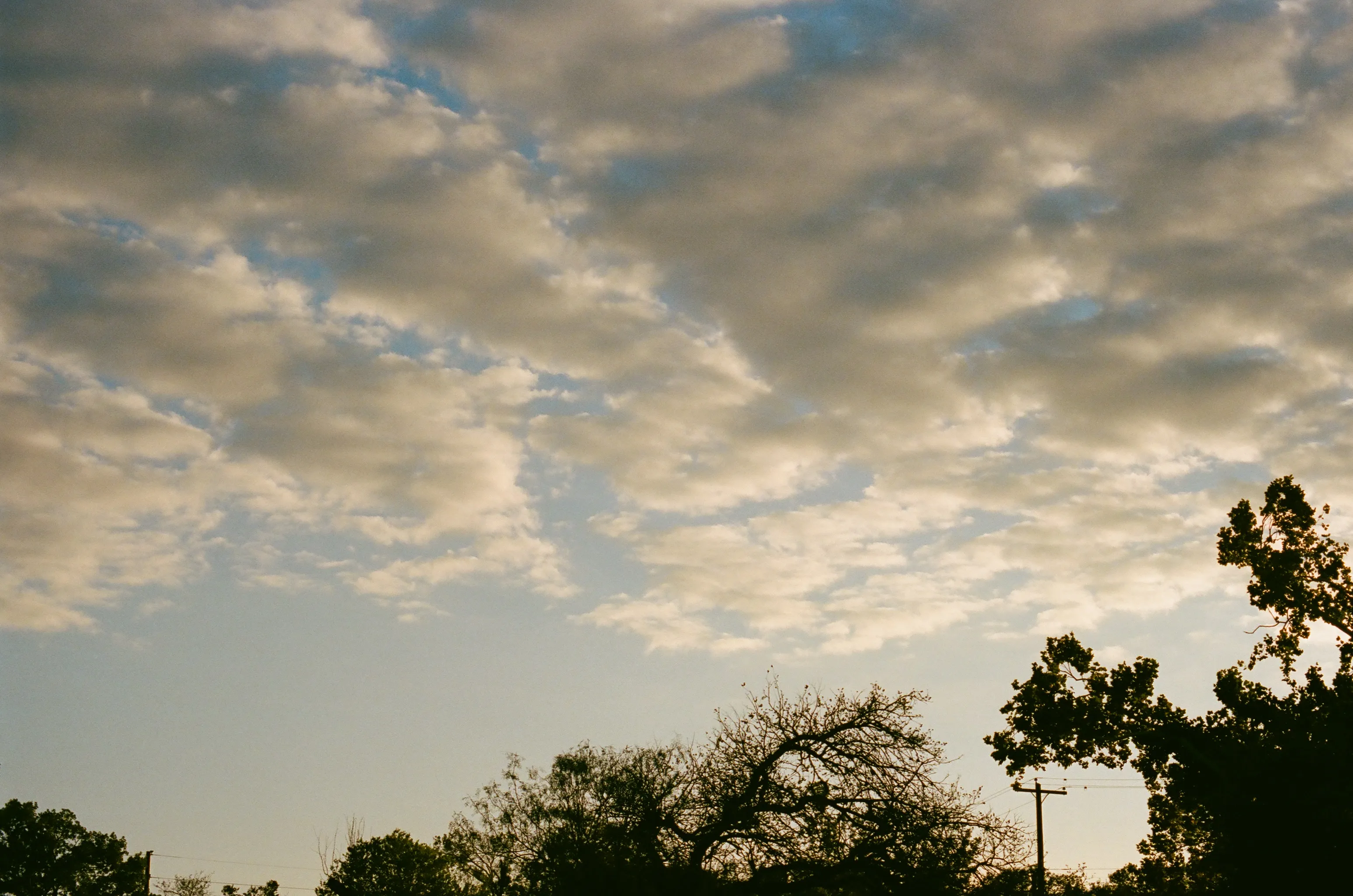 Dark clouds in the sky on Thanksgiving