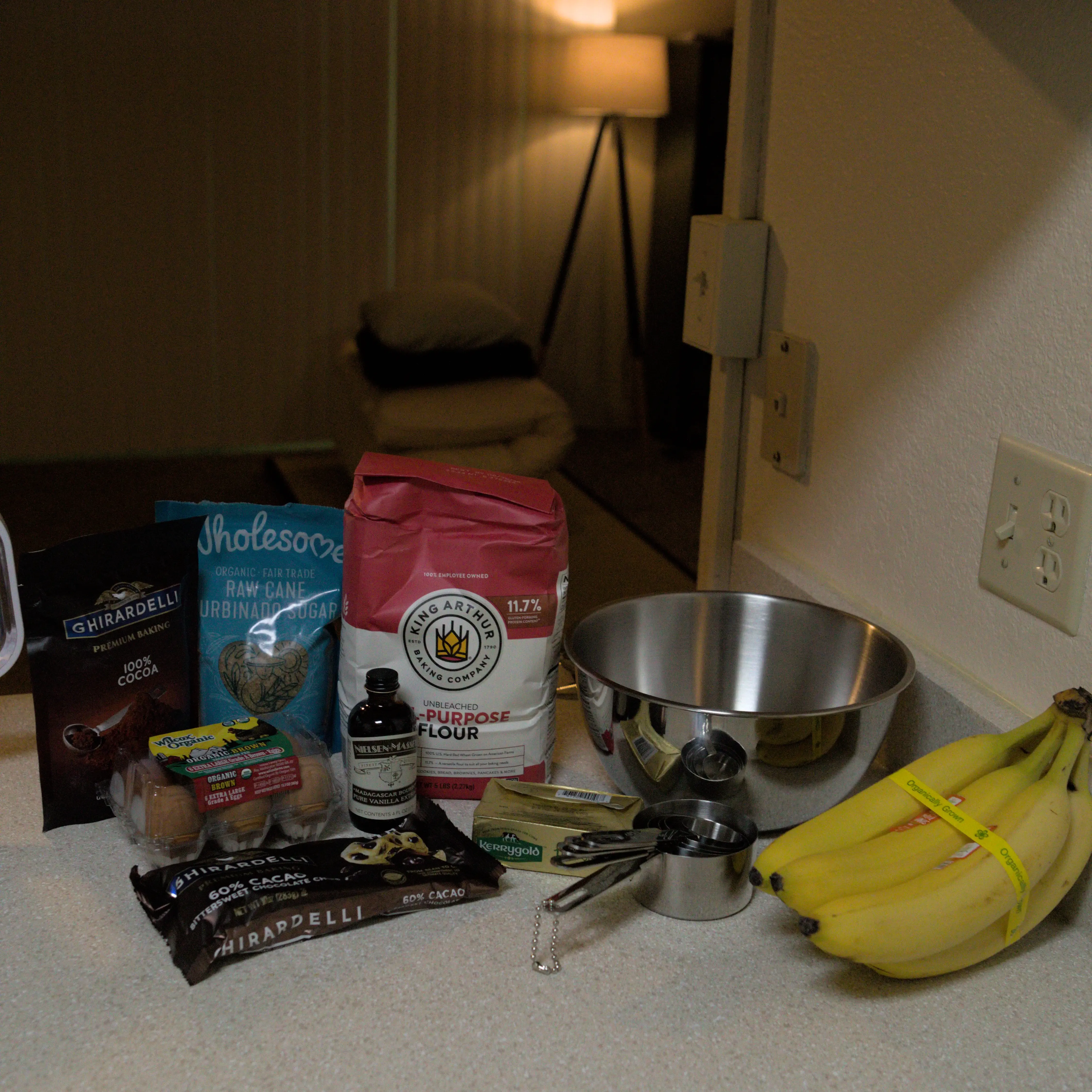 Brownie Ingredients Laid Out