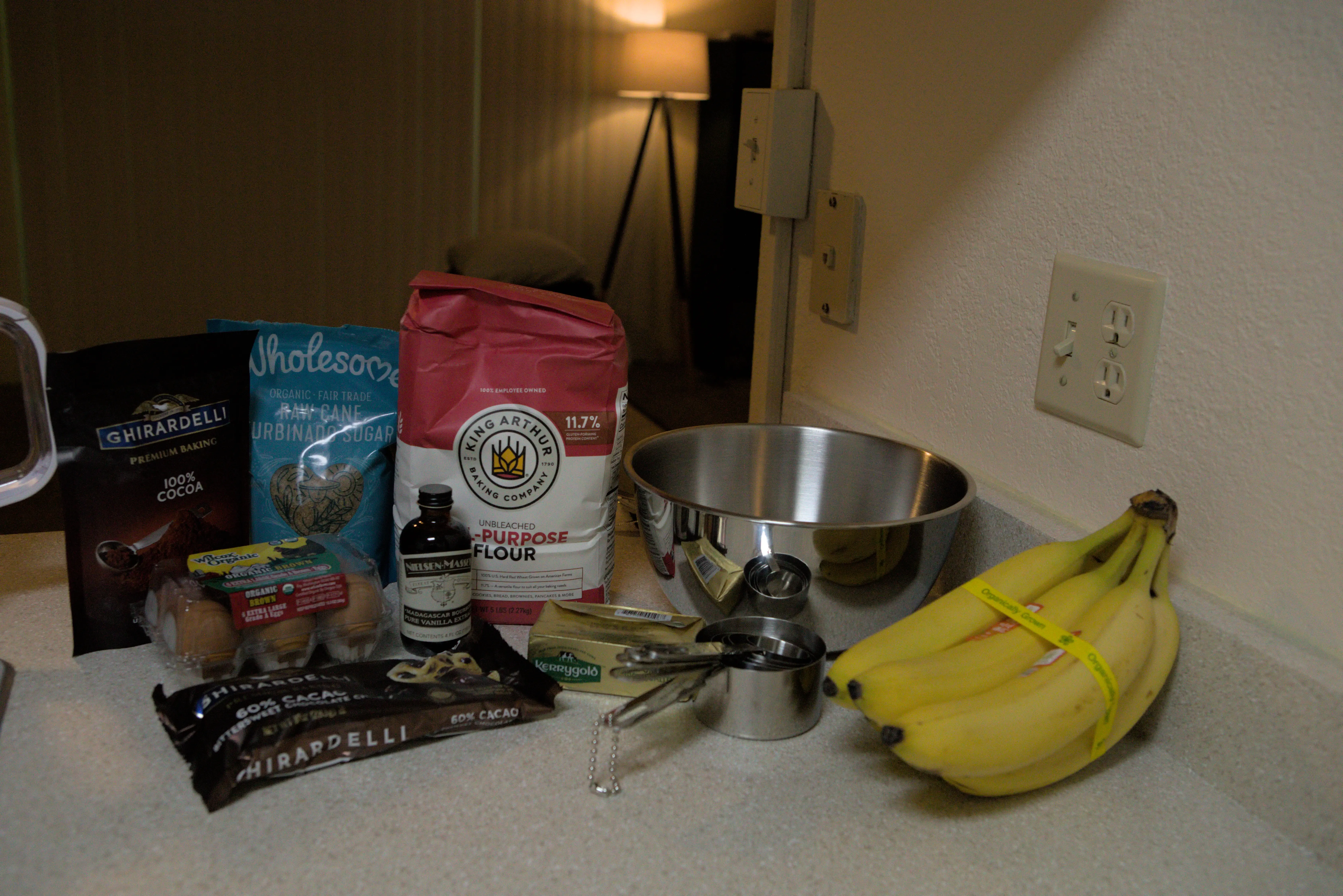 Brownie Ingredients Laid Out